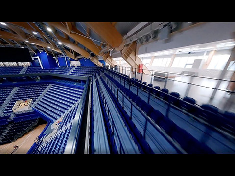 Кузбасс Арена в Кемерово. Мы оборудовали арену спортивными трибунами и креслами